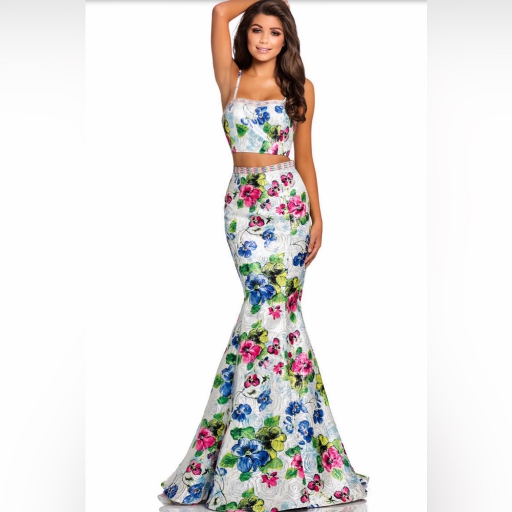 Johnathan Kayne size 4 Prom, Homecoming, Formal Pageant, Floral, Cocktail Dress